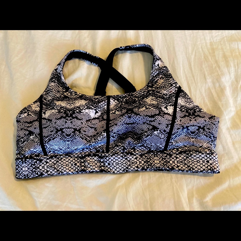 ZYIA Cobra Metallic Light n Tight Adjustable Bra L